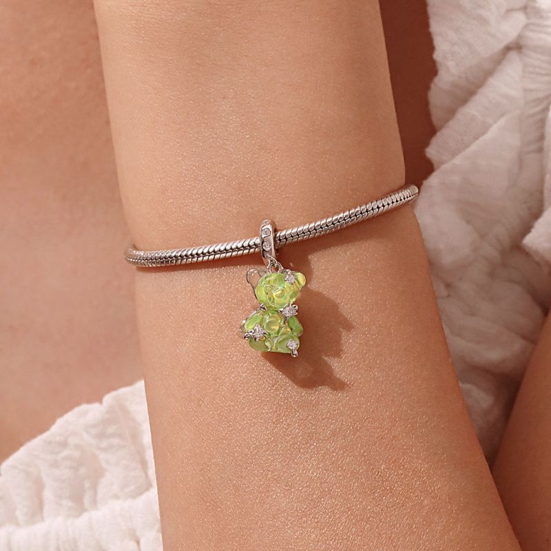 Green Dream Bear Pendant