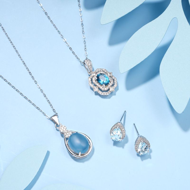 London Blue Topaz Necklace