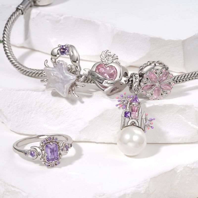 White Pearl Castle Pendant