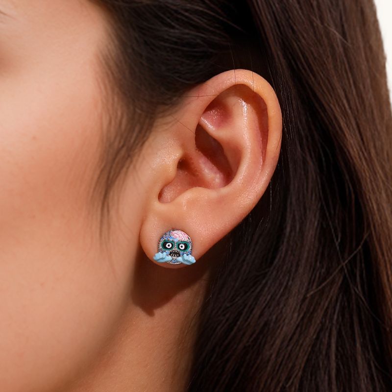 emoji Zombie & Monster Stud Earrings
