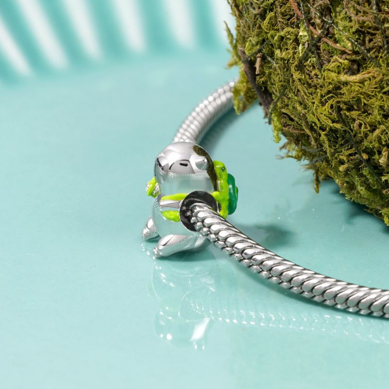 Capybara Carrying Turtle Backpack Charm