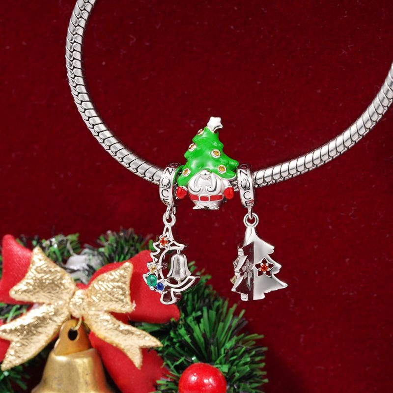 Christmas Tree Gnome Charm