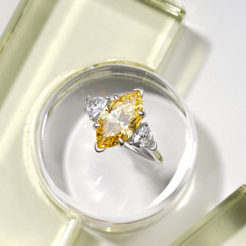 High Carbon Diamond Promise Rings