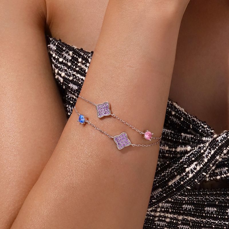 Four-Leaf Clover Adjustable Bracelet