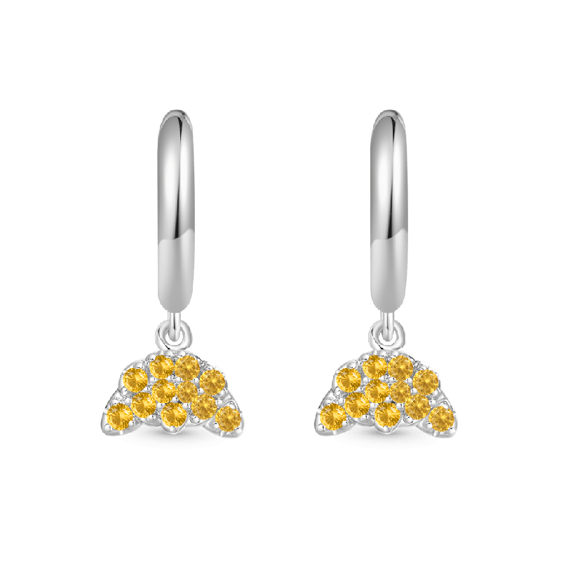 Croissant Bread Hoop Earrings