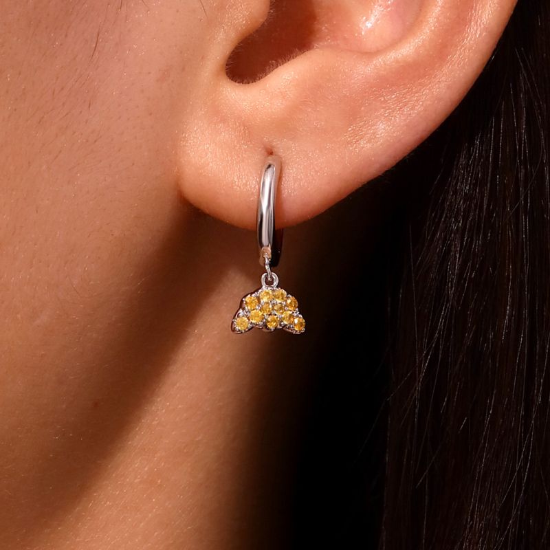 Croissant Bread Hoop Earrings