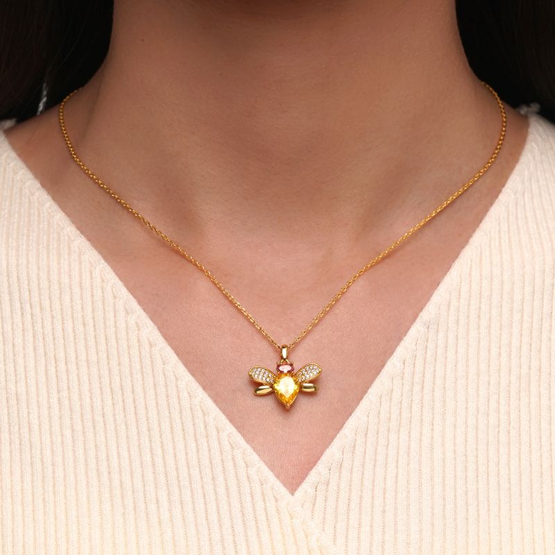 18K Gold Plated Bee Necklace
