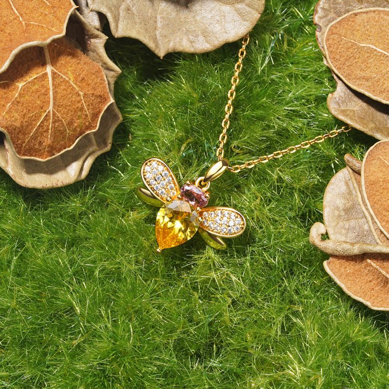 18K Gold Plated Bee Necklace