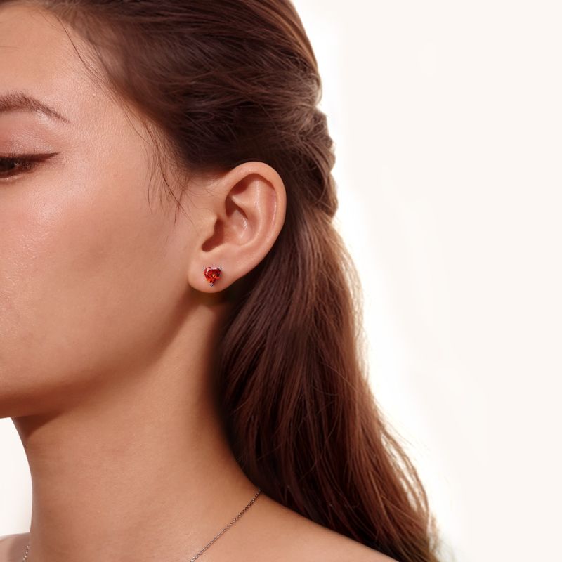 Peanuts Snoopy Heart Stud Earrings