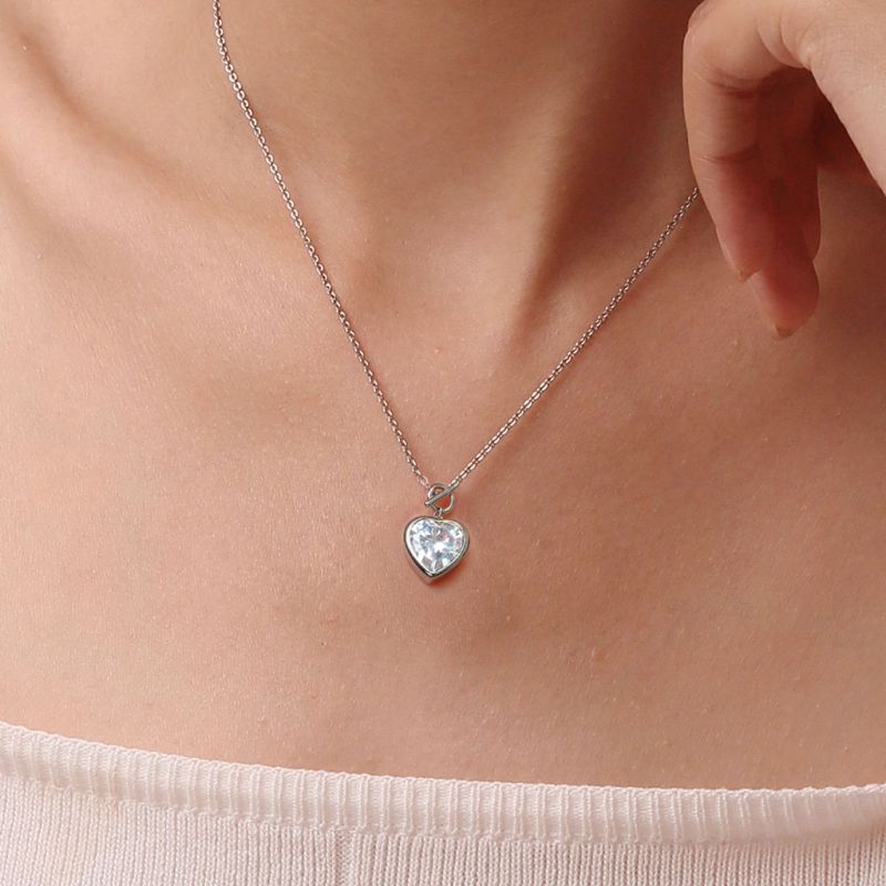 OT Buckle Heart Necklace