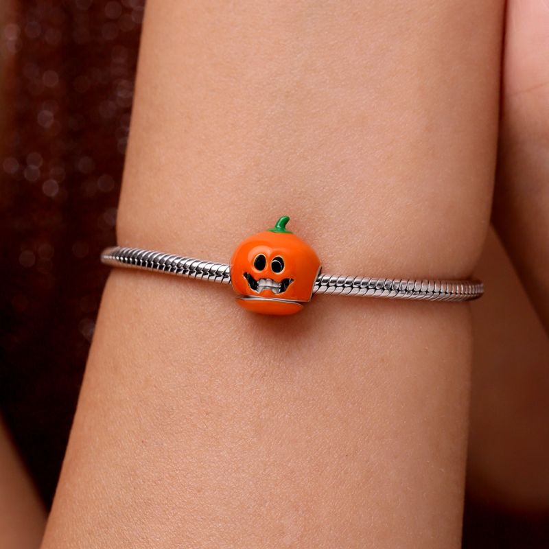 Double-layer Skull Pumpkin Charm