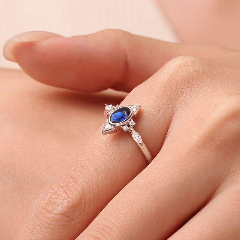 Vintage Blue Spinel Ring