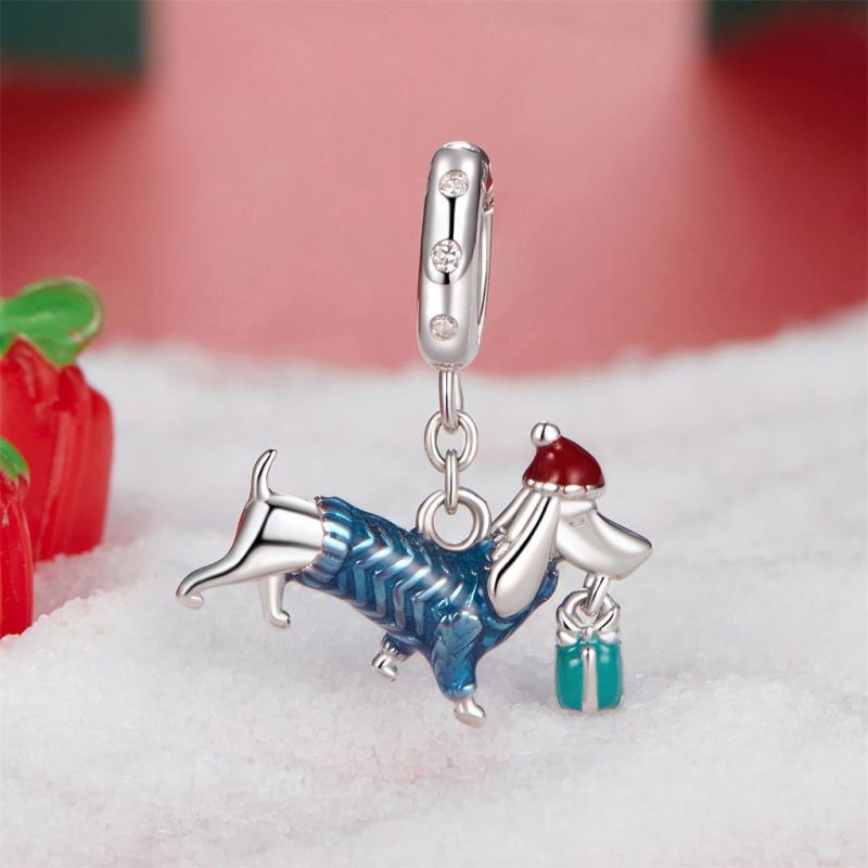 Christmas Dachshund Pendant
