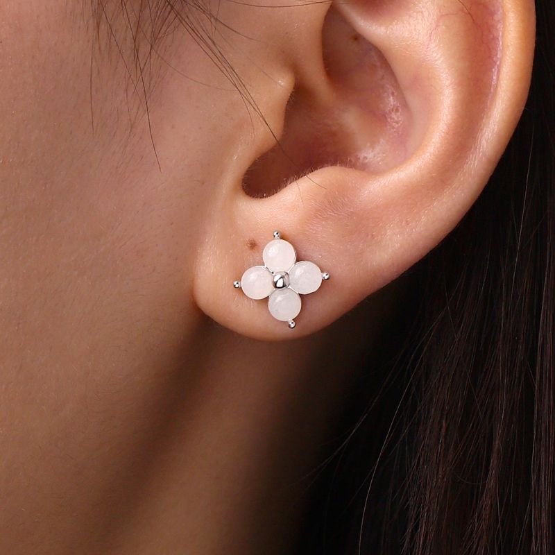 Glow-in-the-Dark Flower Stud Earrings