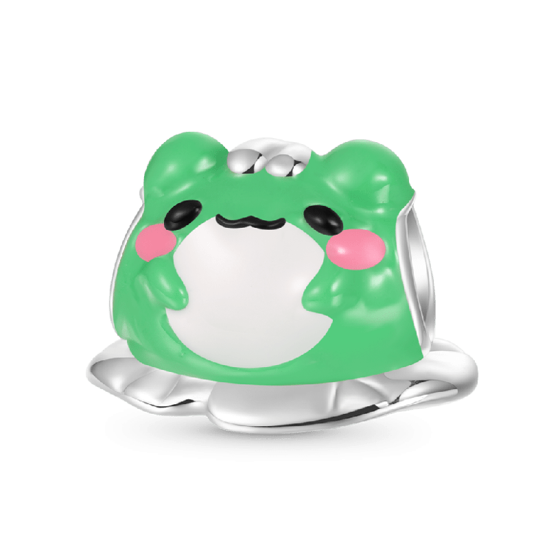 Matcha the Lucky Frog Charm