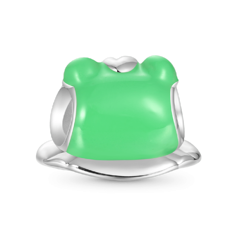 Matcha the Lucky Frog Charm