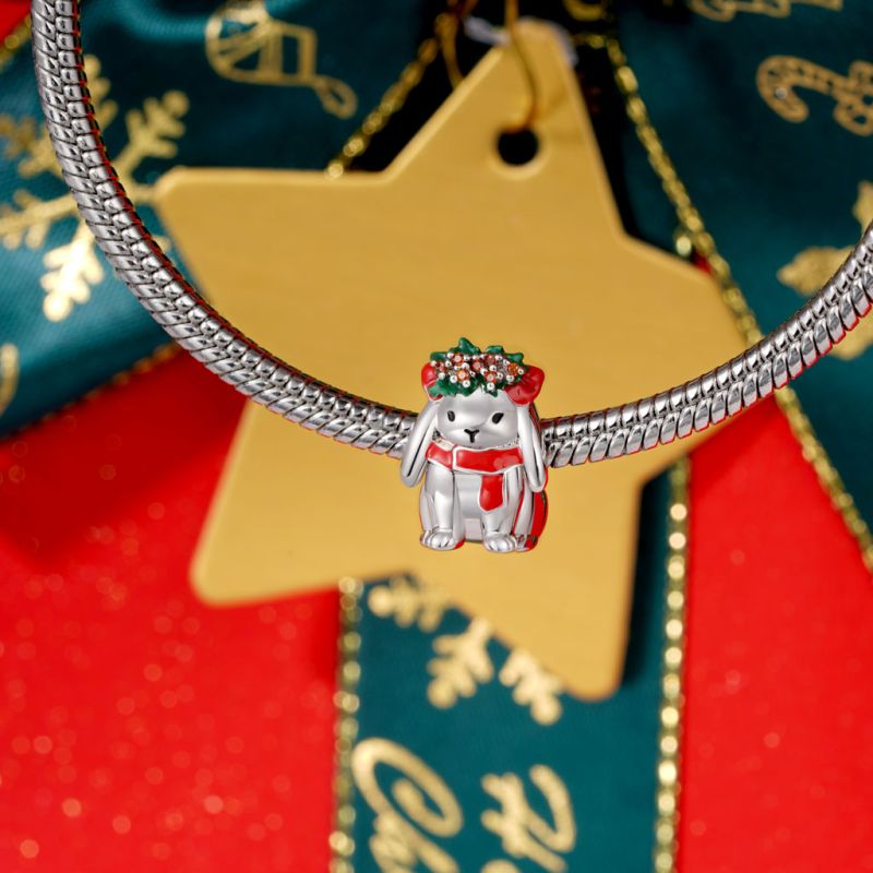 Christmas Bunny Charm