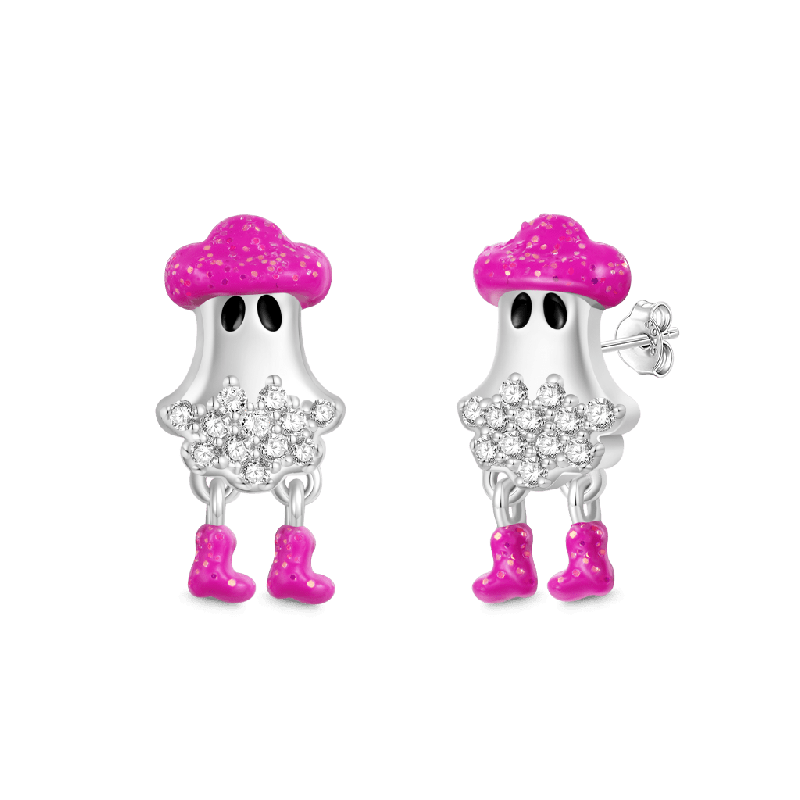 Halloween Cowboy Ghost Earrings