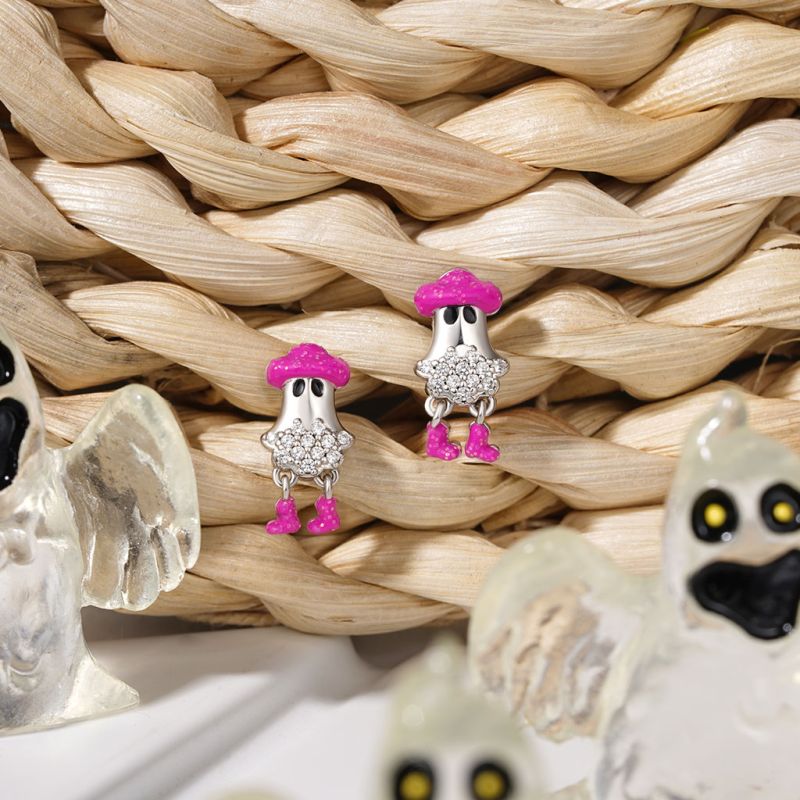 Halloween Cowboy Ghost Earrings