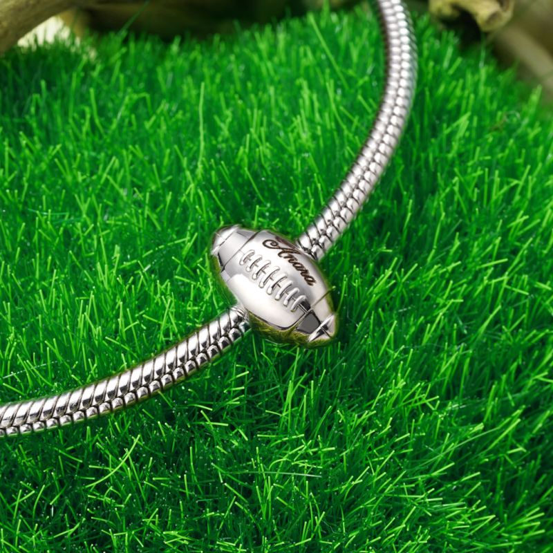Sports Rugby Football Charm