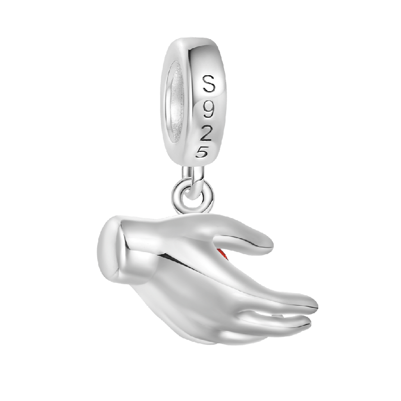 Halloween Skull Handshake Double Pendant