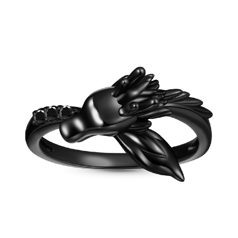 Black Dragon Black Zircon Ring