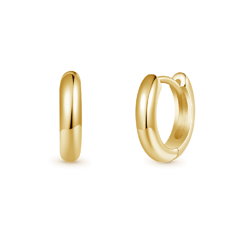 Hoop Huggie Earrings