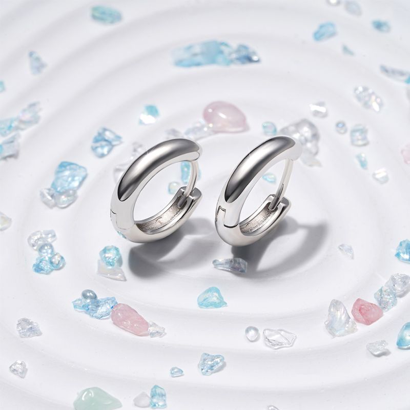 Hoop Huggie Earrings