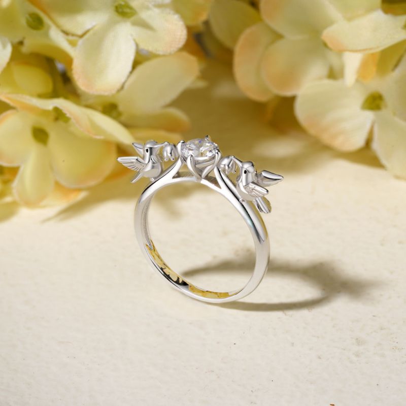 Hummingbird Embrace Ring