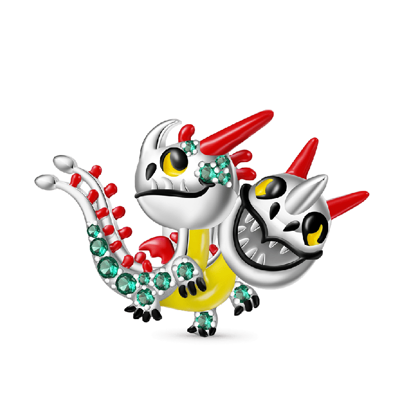 Hideous Zippleback Dragon Charm