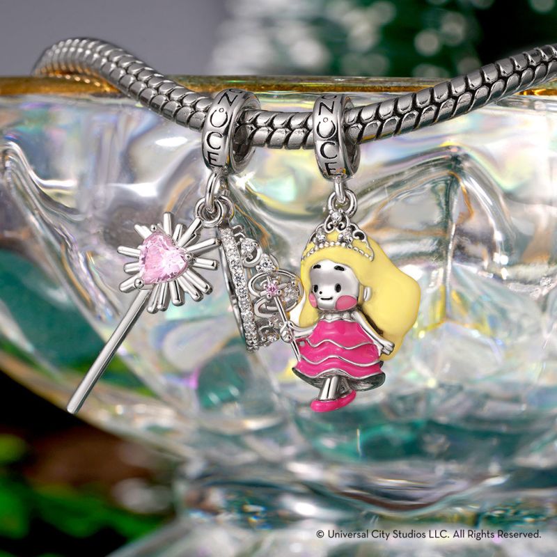 Wicked Glindas Crown & Wand Pendant