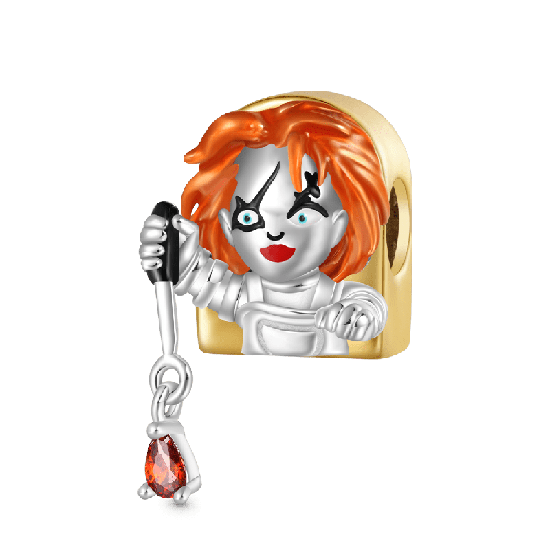 Chucky with Bloody Knife Charm
