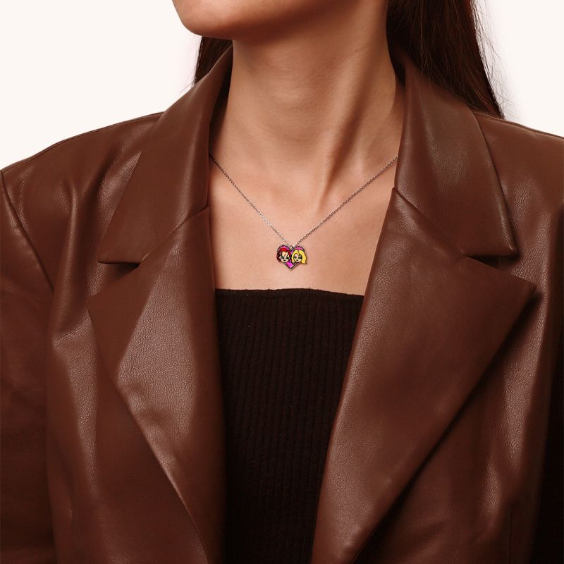 Chucky and Tiff Heart Necklace