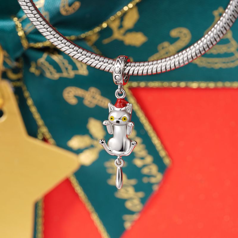Christmas Cute Cat Pendant