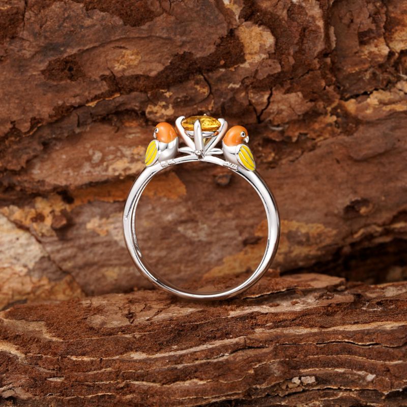 Parrot Embrace Ring
