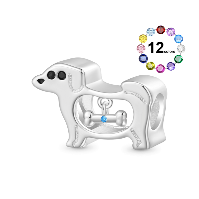 Holllow Puppy Bone Charm