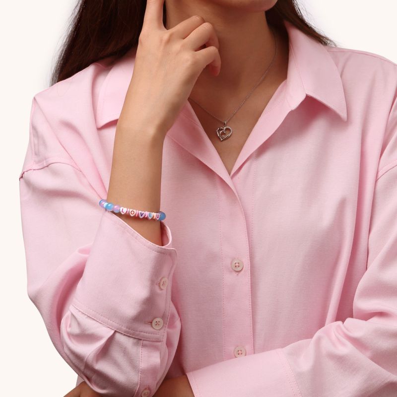 Letter DIY Beaded Bracelet