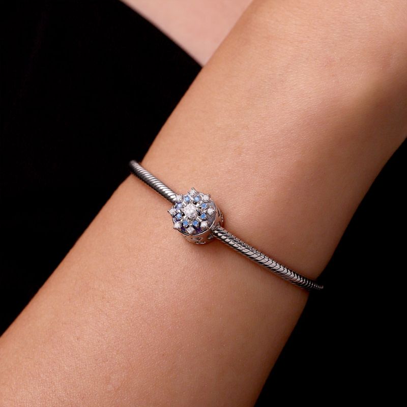 Engravable Rotatable Snowflake Charm