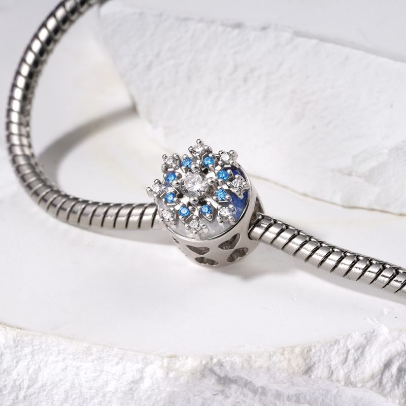 Engravable Rotatable Snowflake Charm