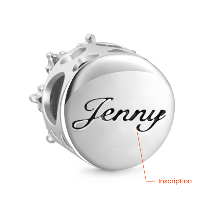 Engravable Rotatable Snowflake Charm