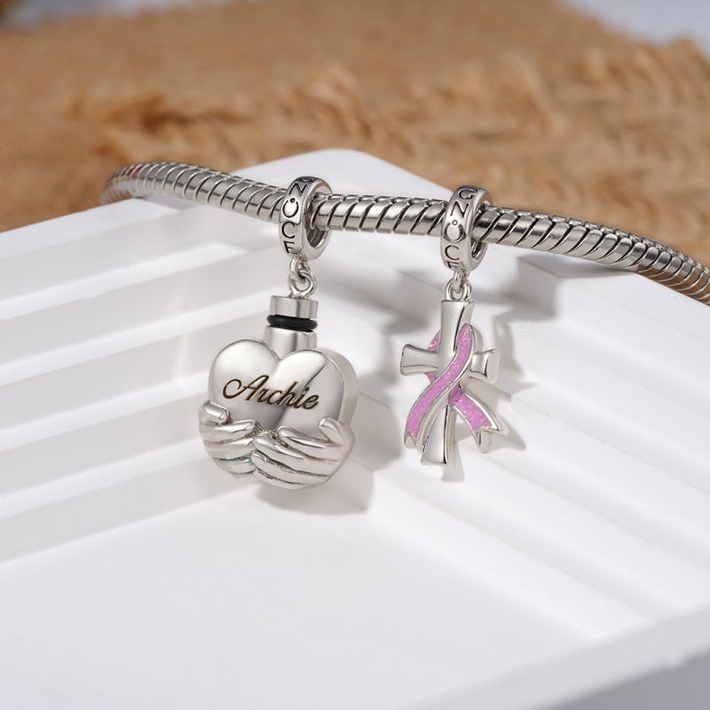 Engravable Heart Urn Ashes Pendant