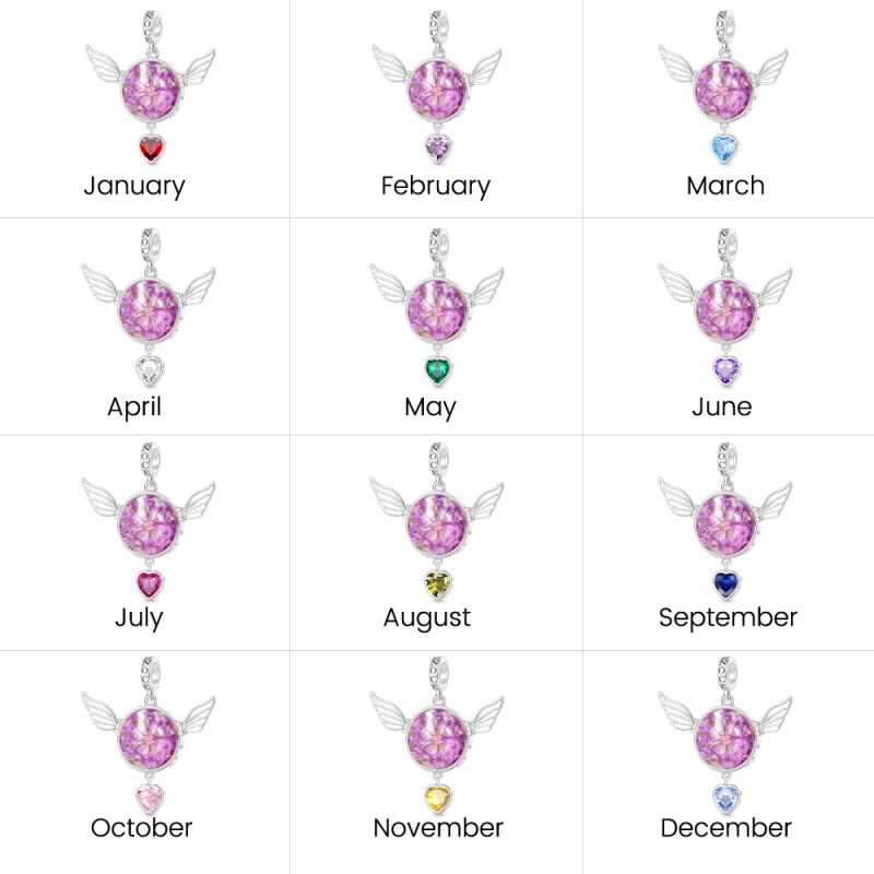 Preserved Flower Wings Pendant