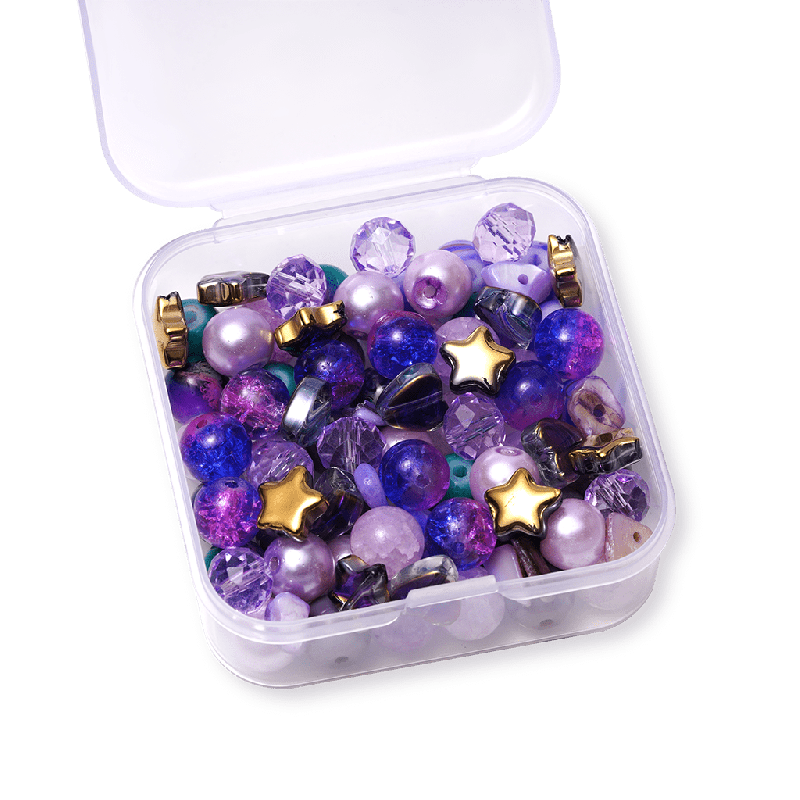 Purple DIY Beaded Bracelet