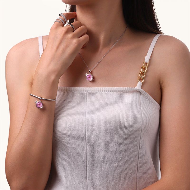 Preserved Flower Butterfly Pendant