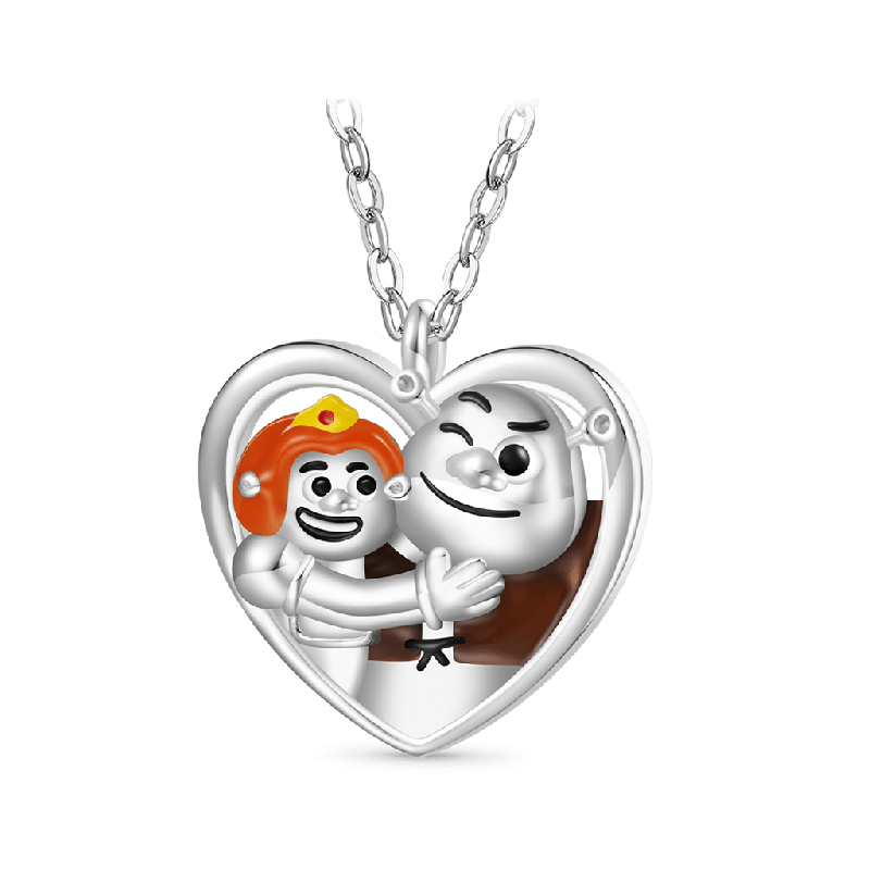Shrek & Fiona Heart Necklace