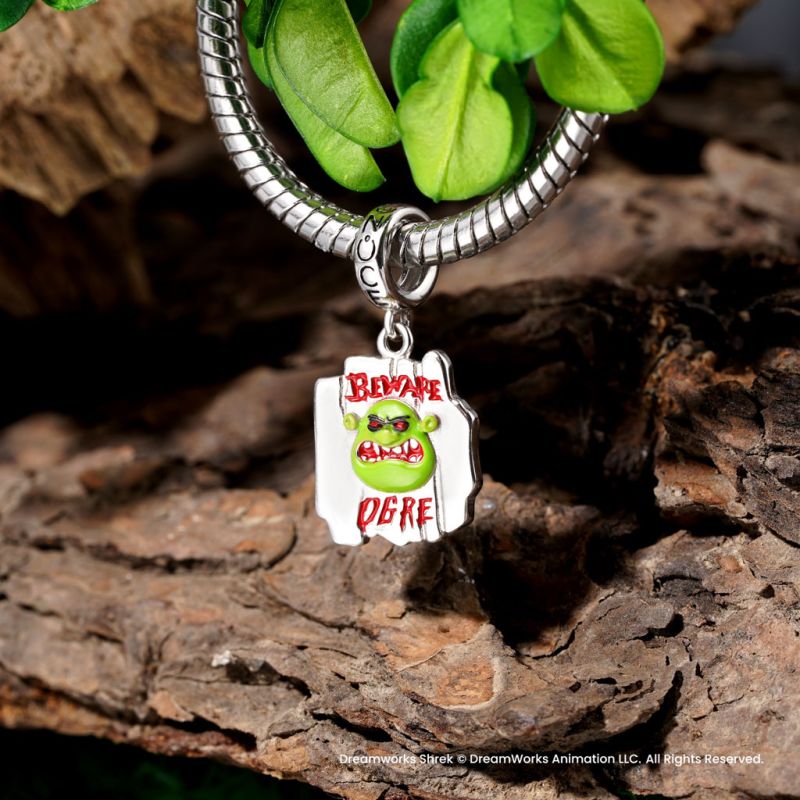 Shrek “Beware Ogre” Sign Pendant