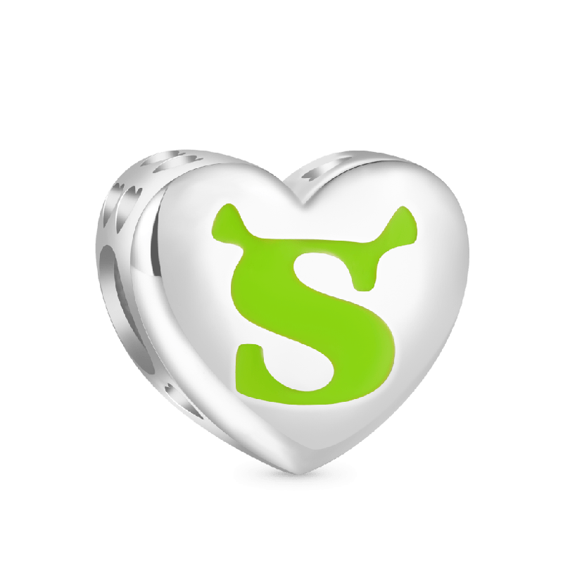 Shrek & Fiona Heart Charm