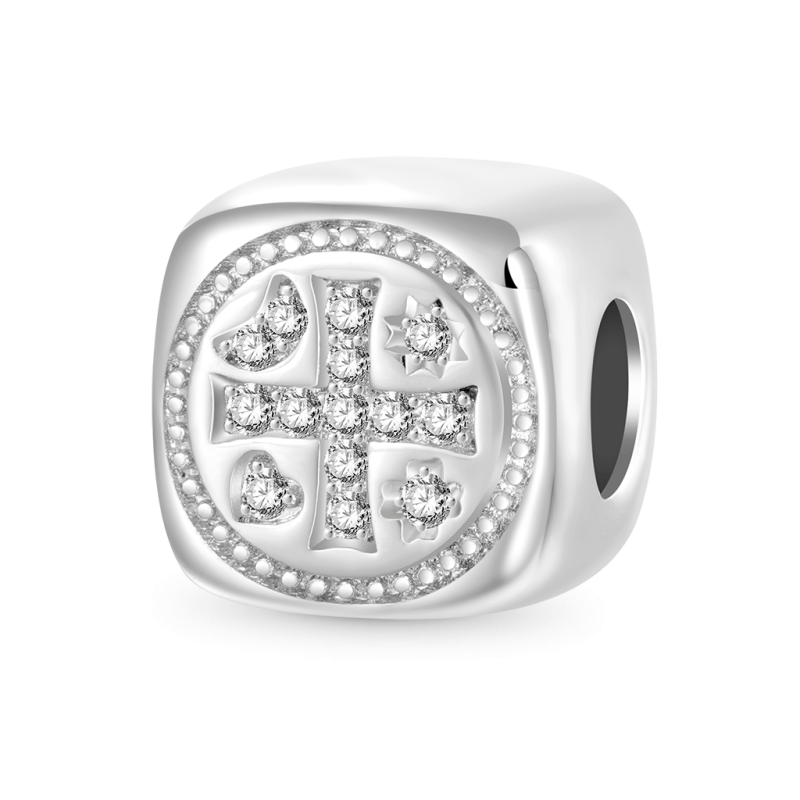 Shiny Cross Square Charm