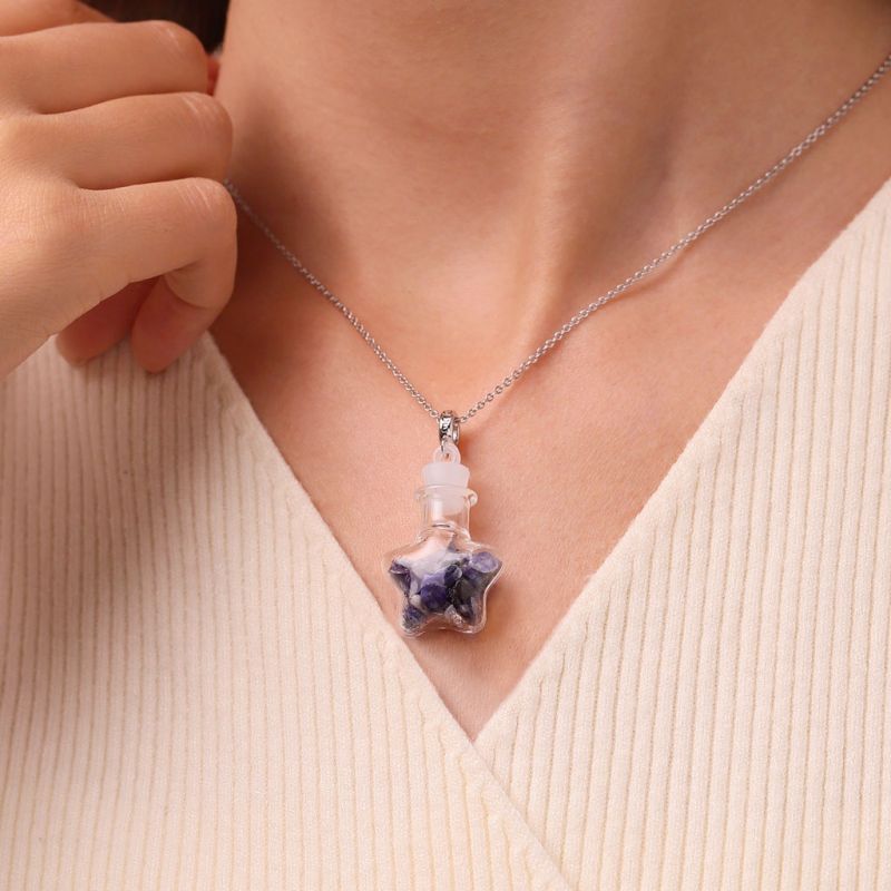 Kyanite Star Bottle Pendant