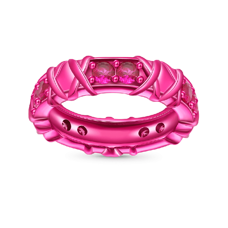 Shiny Pink Candy Ring